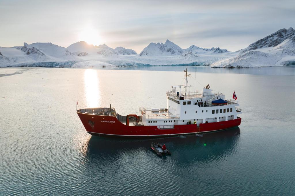 MV Vikingfjord in Arctic waters