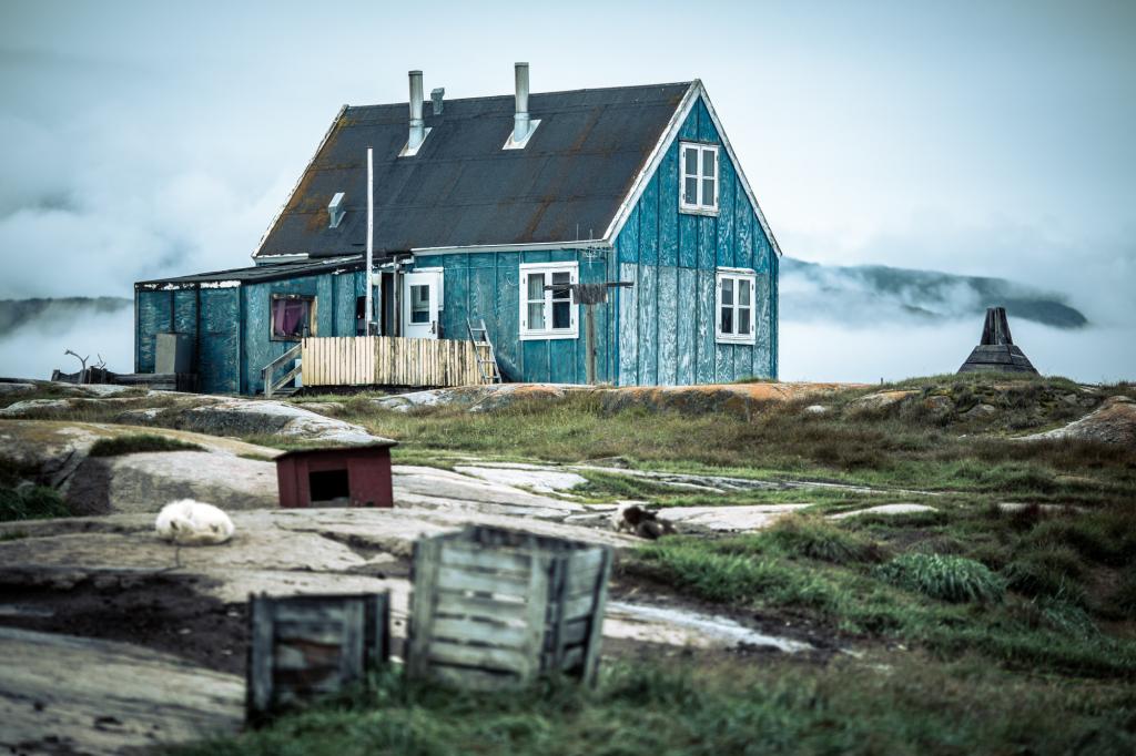 A house in the settlement of Oqaatsut in Disko Bay